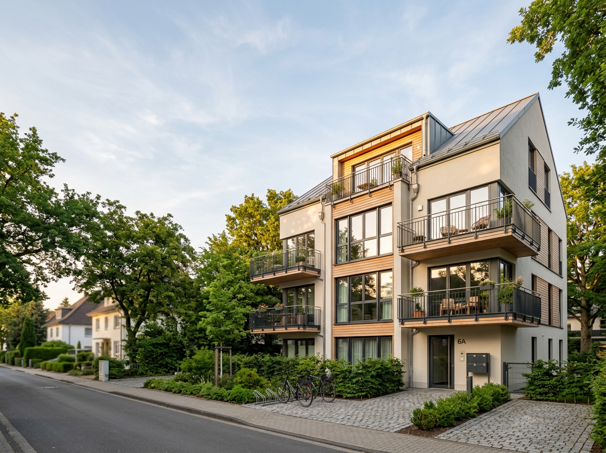 Moderne Wohnanlage in Mainz und Rheinhessen, betreut von KNAUF Immobilienverwaltung